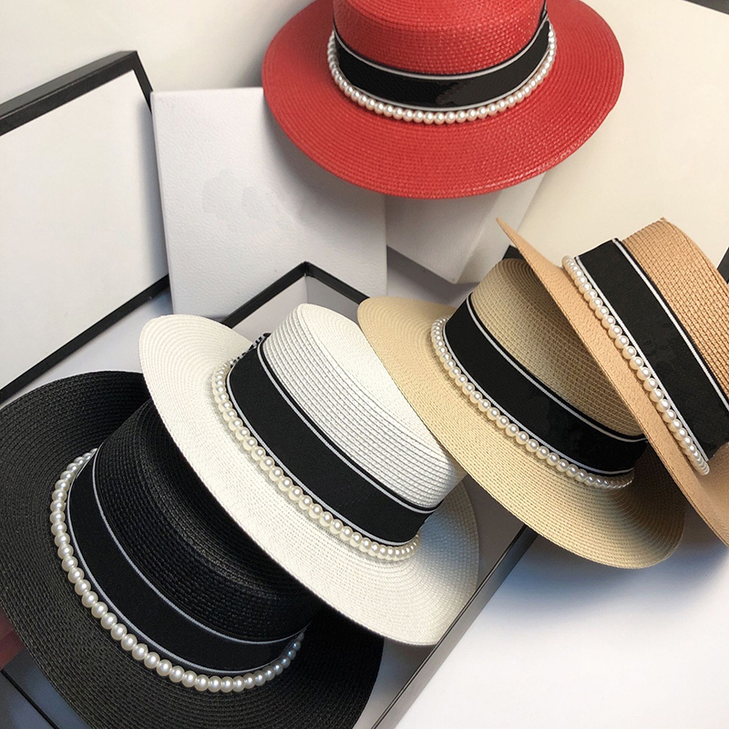 Fashion Vintage Pearl Straw Hat Women Letter Flat Sun Cap Outdoor Vacation Beach Jazz Caps Summer Travel Wide Brim Hats, Red
Fashion Vintage Pearl Straw Hat Women Letter Flat Sun Cap Outdoor Vacation Beach Jazz Caps Summer Travel Wide Brim Hats, Red