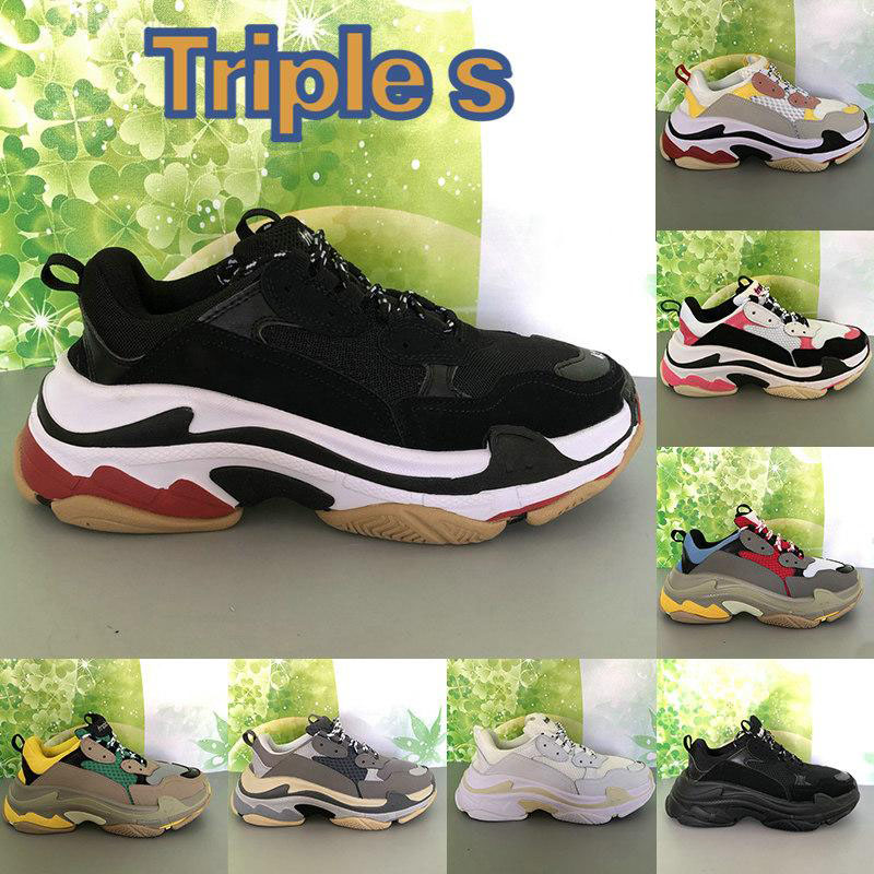Fashion men women Casual Dad Shoes neon green Triple-S 17FW Sneakers Tripler Black Pink Crystal clear sole Bottom Paris Platform, Color 33
Fashion men women Casual Dad Shoes neon green Triple-S 17FW Sneakers Tripler Black Pink Crystal clear sole Bottom Paris Platform, Color 33