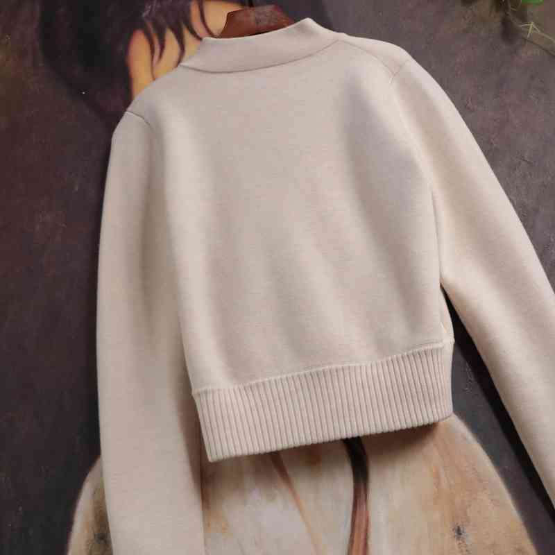 Autumn Lapel Knitted Sweater Cardigan Coat Wool Top + Wide Leg Pants Two Piece Set Casual Elegant Fashion Korea