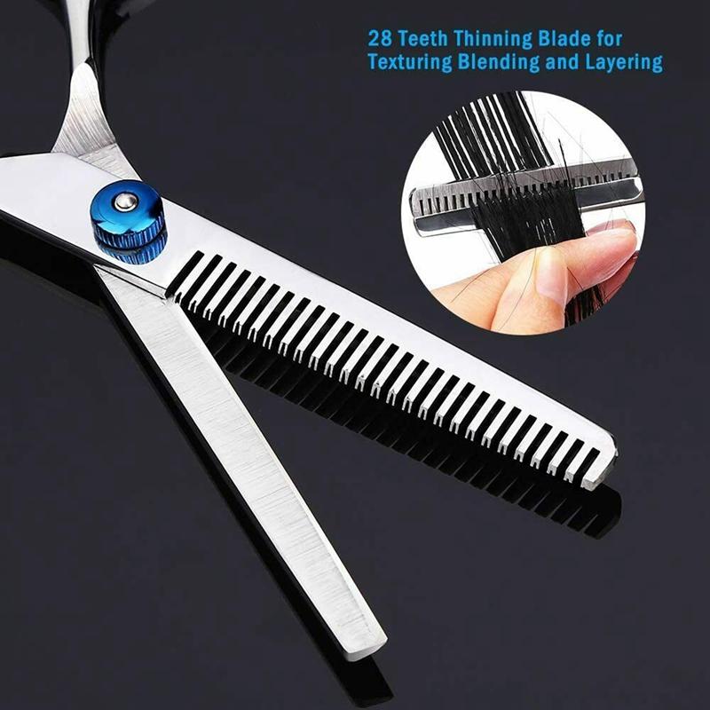 Hair Scissors 11Pcs/Set Professional Cutting Thinning Barber Shears Hairdressing Salon Set