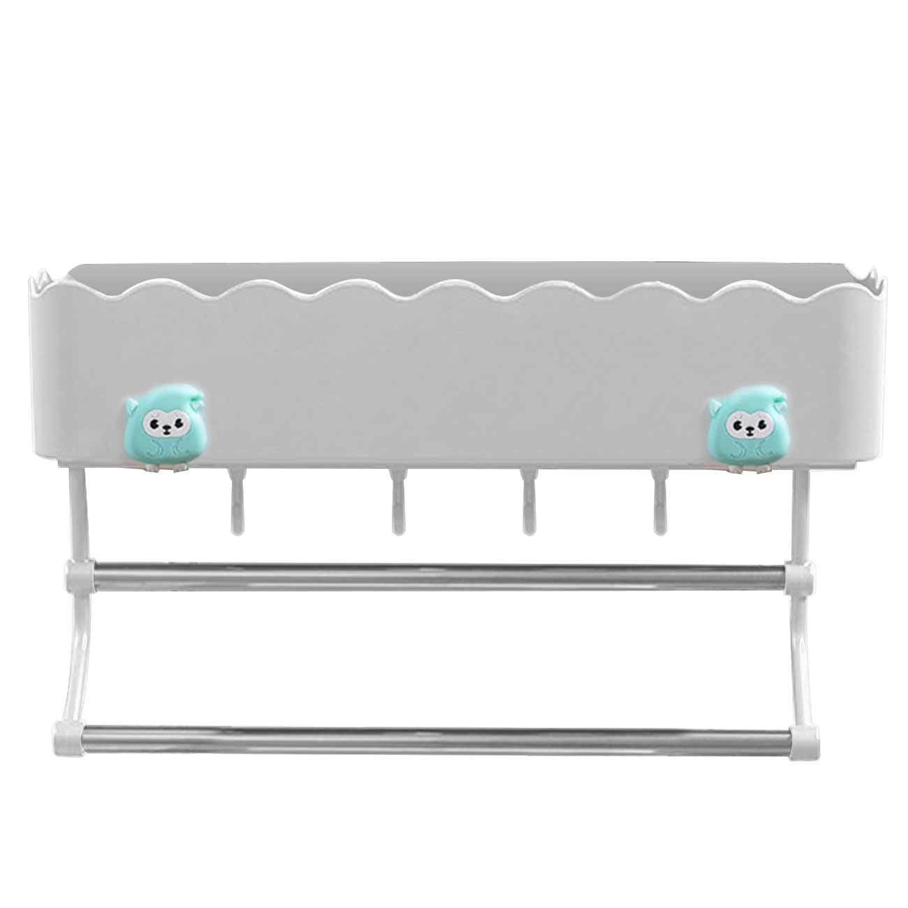 Storage Organization Basket for Kitchen and Bathroom Accessories, Rectangular Storage Box, Wall Hanging Shelf