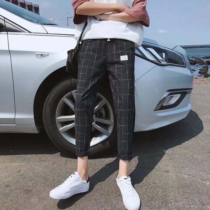 wholesale summer casual plaid korean women pant wild students straight teenagers hong kong style ankle length trousers, Black
wholesale summer casual plaid korean women pant wild students straight teenagers hong kong style ankle length trousers, Black