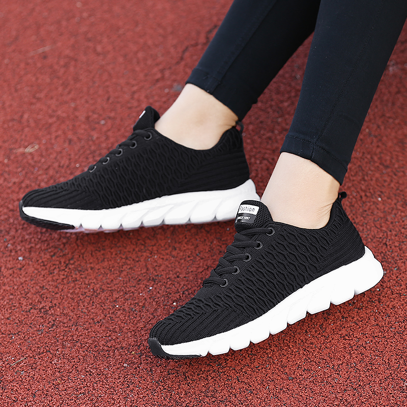 Newest Arrival Women's running shoes lightweight fly mesh breathable black white pink sports trendy female casual sneakers trainers, A2
Newest Arrival Women's running shoes lightweight fly mesh breathable black white pink sports trendy female casual sneakers trainers, A2