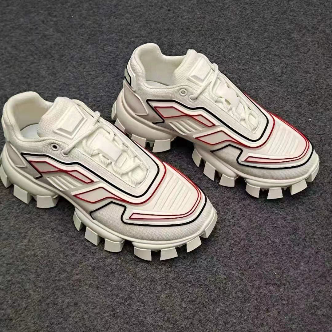 Prad 19FW Capsule Series Designer Shoes Symphony Black White Sneakers Lates P Cloudbust Thunder Trainers Lace up Sneaker Rubber Low Top, Color 5
Prad 19FW Capsule Series Designer Shoes Symphony Black White Sneakers Lates P Cloudbust Thunder Trainers Lace up Sneaker Rubber Low Top, Color 5