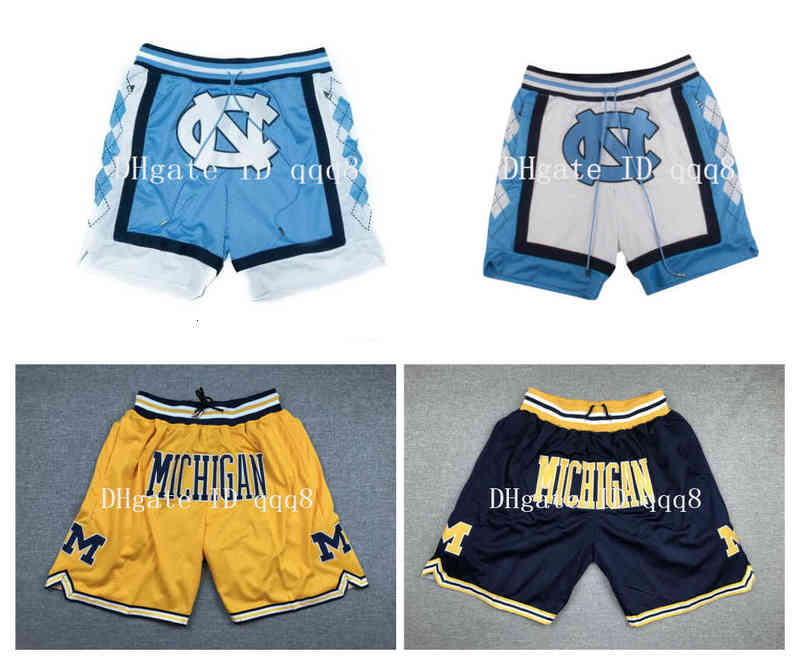 Top Quality ! UNC Michigan Basketball Shorts North Carolina Tar Heels pantaloncini da basket Sport Shorts basket College Pants Pocket, With pocket
Top Quality ! UNC Michigan Basketball Shorts North Carolina Tar Heels pantaloncini da basket Sport Shorts basket College Pants Pocket, With pocket