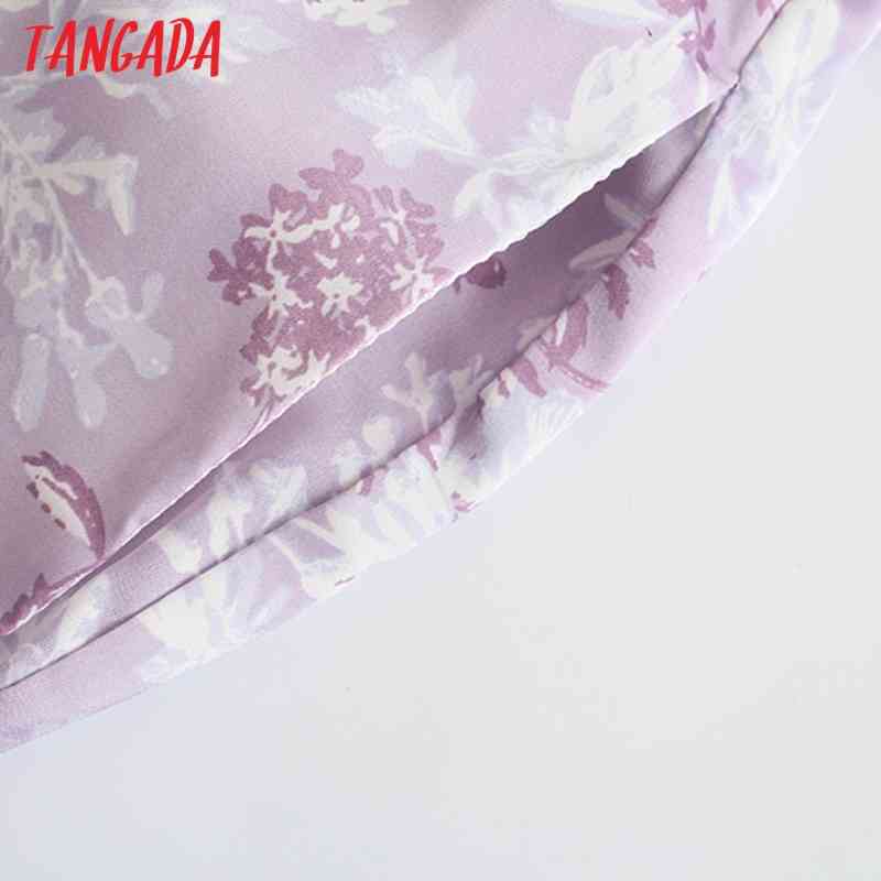 Fashion Women Floral Print Trousers Vintage Style Strethy Waist Lady Pants Pantalon JE40 210416