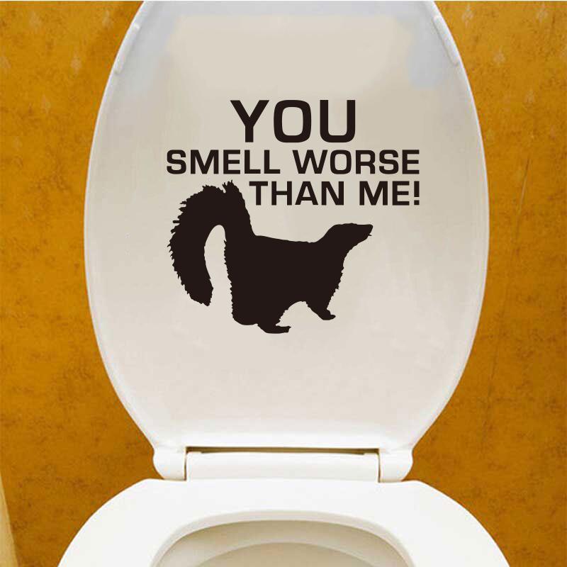 Wall Stickers WC Mural Sticker Home Decor Art Poster Decoration Funny Toilet Weasel You Smell Worse Than Me
Wall Stickers WC Mural Sticker Home Decor Art Poster Decoration Funny Toilet Weasel You Smell Worse Than Me