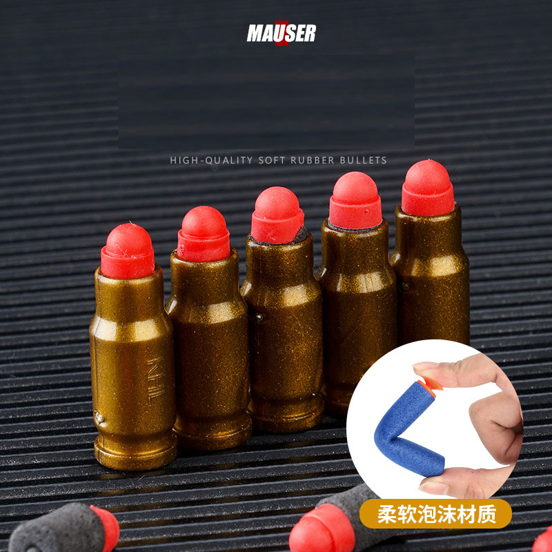 Mauser Toy Guns Pistol Manual EVA Soft Bullet Blaster Revolver Plastic Launcher For Kids Adults Boys Birthday Gifts