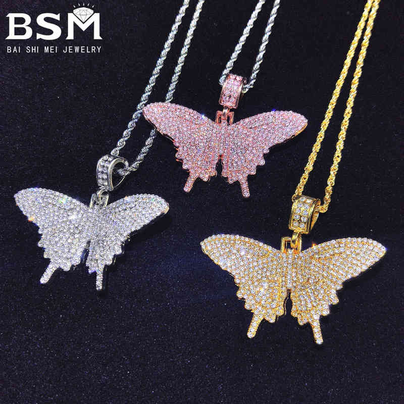 Pendant Necklaces necklace 6mm Pink Medium Butterfly Nelace with zircon men's and women's hip hop accessories
Pendant Necklaces necklace 6mm Pink Medium Butterfly Nelace with zircon men's and women's hip hop accessories
