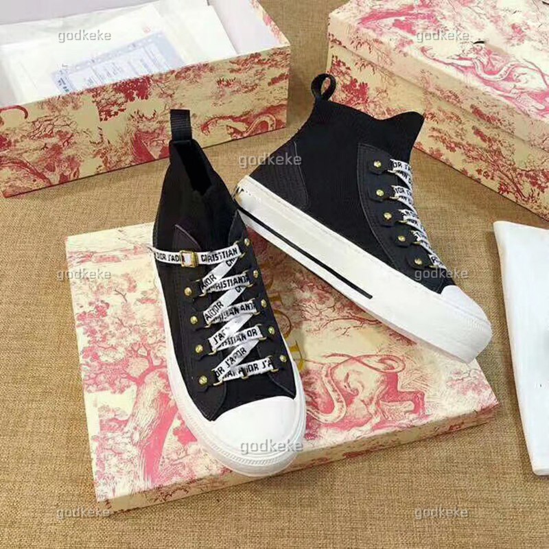 Designer Women Knitted High top Blue Technical Oblique WALK'N' Sneaker Black Red Mesh Fabric Canvas Trainer Runner Shoes
Designer Women Knitted High top Blue Technical Oblique WALK'N' Sneaker Black Red Mesh Fabric Canvas Trainer Runner Shoes