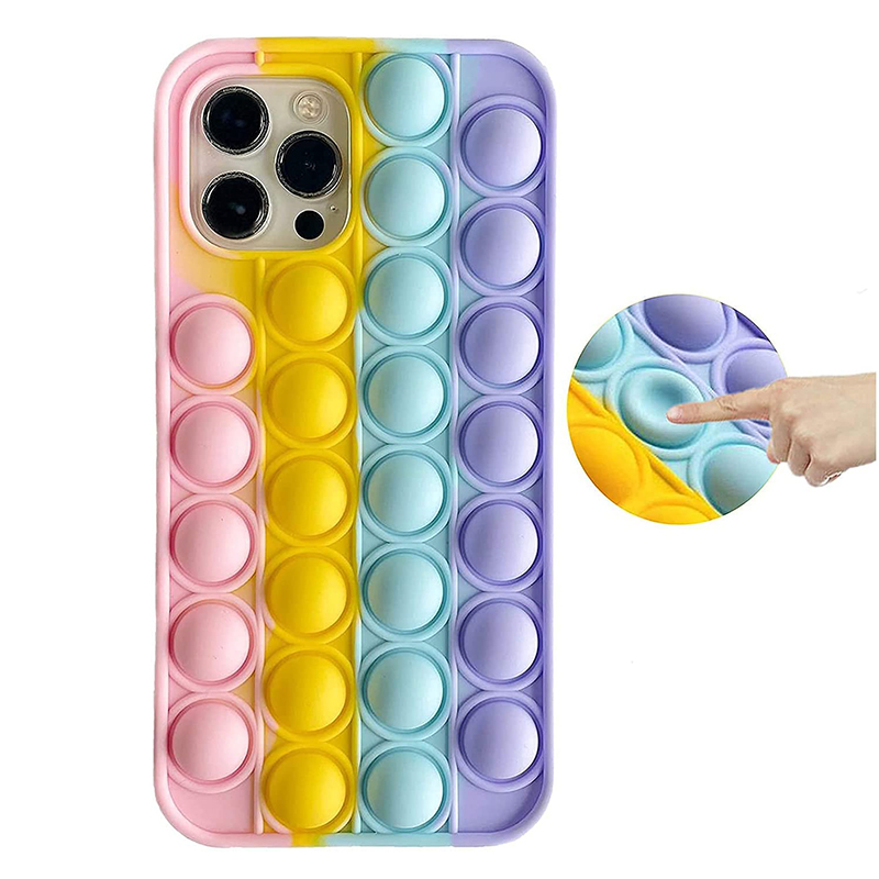 Bubble Fidget Sensory Toy Phone Cases For iPhone 12 Mini 11 Pro Max Xs Xr SE2 7 8 Plus Release Stress Silicone Cover, Colorful
Bubble Fidget Sensory Toy Phone Cases For iPhone 12 Mini 11 Pro Max Xs Xr SE2 7 8 Plus Release Stress Silicone Cover, Colorful