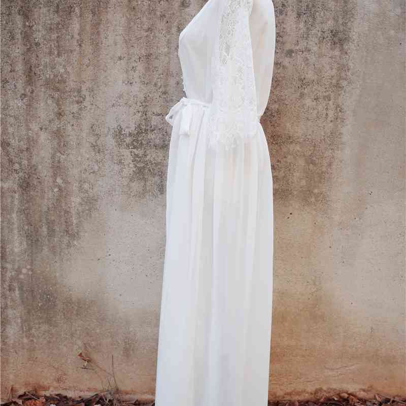 White Long Beach dress Chiffon Cove up Swimwear Women Pareos de Playa Mujer Sarong Bikini Cover Tunic For #Q655 210420