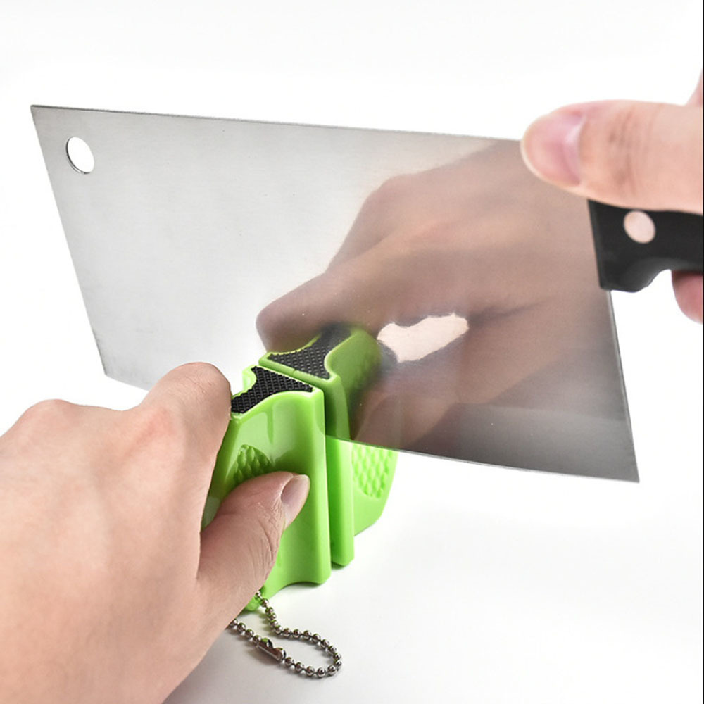 Portable quick knife sharpener - double headed mini outdoor - butterfly double headed Perfect for sharpening various knives