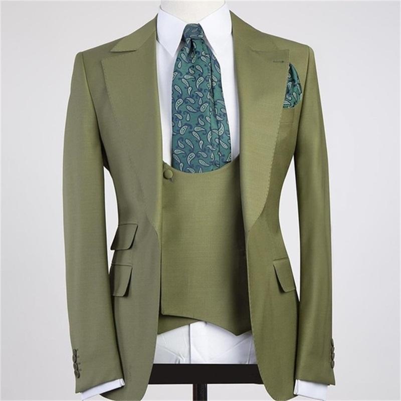 Green Men Suits Blazer For Wedding Costume Homme Groom Tuxedos Set Terno Masculino Slim Fit Vintage Pieces Men's & Blazers, Beige
Green Men Suits Blazer For Wedding Costume Homme Groom Tuxedos Set Terno Masculino Slim Fit Vintage Pieces Men's & Blazers, Beige