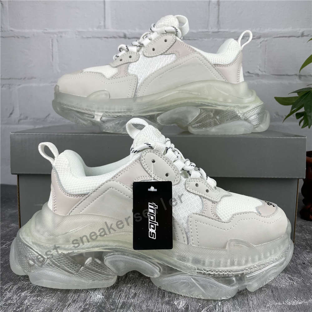 Paris Casual Shoes Triple S Clear Sole Trainers Dad Shoe Sneaker Black Silver Crystal Bottom Mens Womens Superior Quality Chaussures, Red
Paris Casual Shoes Triple S Clear Sole Trainers Dad Shoe Sneaker Black Silver Crystal Bottom Mens Womens Superior Quality Chaussures, Red