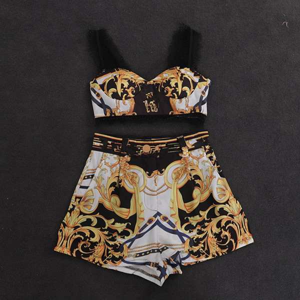 Sexy Women Two Piece Sets Spaghetti Strap Sleeveless Tops Short Pants Female Printed Pant Set Suit Fashion Women's Suits S21, White
Sexy Women Two Piece Sets Spaghetti Strap Sleeveless Tops Short Pants Female Printed Pant Set Suit Fashion Women's Suits S21, White