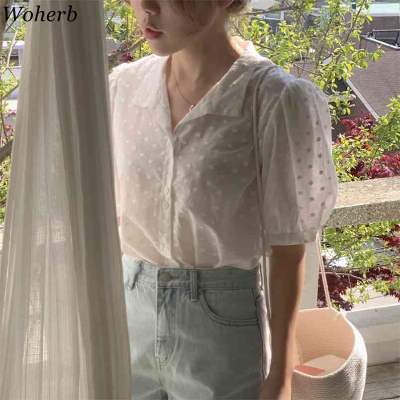 See Through White Blouse Women Floral Embroidery All Match Puff Sleeve Shirt Femme Gentle Chic Sweet Fashion Blusas 210519, Dots
See Through White Blouse Women Floral Embroidery All Match Puff Sleeve Shirt Femme Gentle Chic Sweet Fashion Blusas 210519, Dots