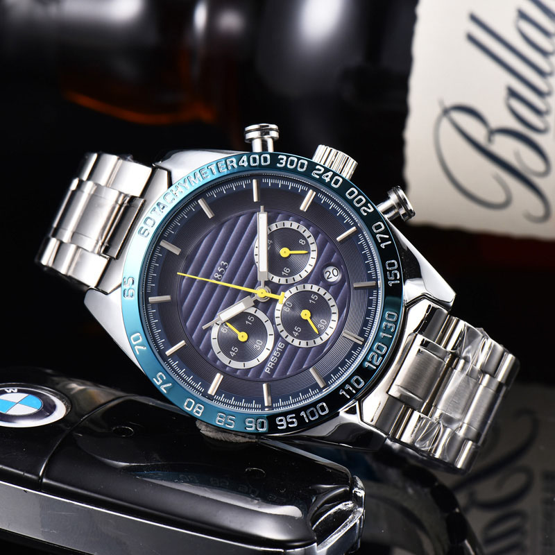 Fashion Brand Wrist Watch Men Multifunction 3 Dials style stainless steel band Calendar Quartz Watches 1853 TT53, Slivery;brown
Fashion Brand Wrist Watch Men Multifunction 3 Dials style stainless steel band Calendar Quartz Watches 1853 TT53, Slivery;brown
