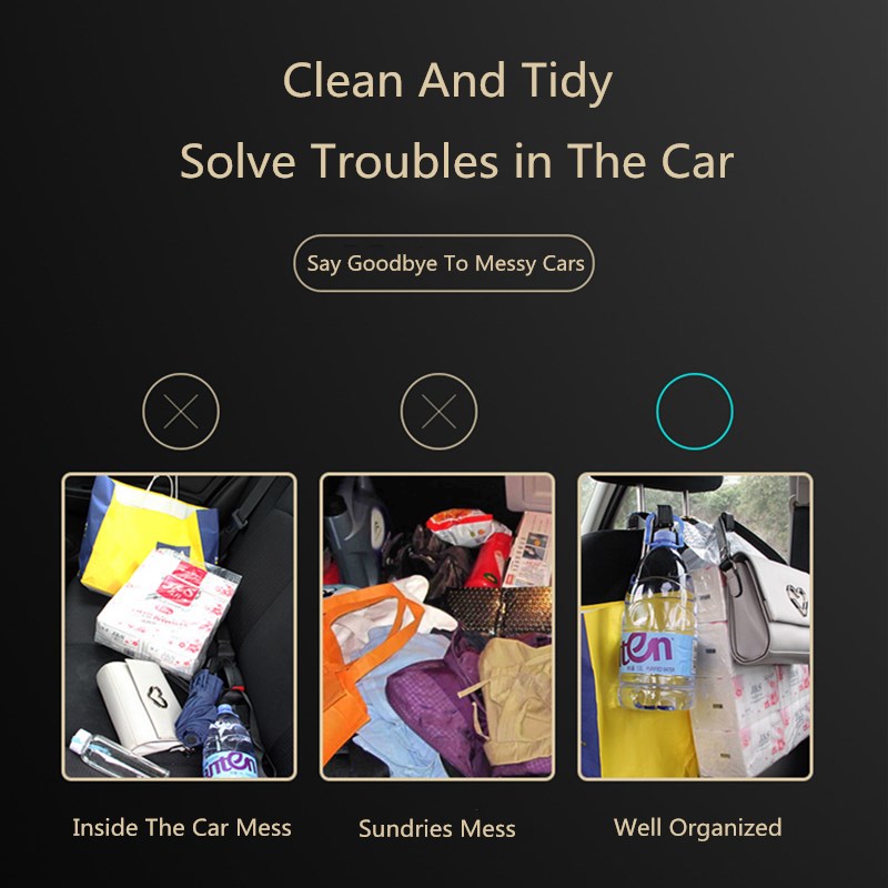 Car Hook Hanger Supports Mobile Phone Stand Holder Magnetic Mount Adjustable Headrest Hooks Fastener Seat Back Clips For Bag Handbag Houseware