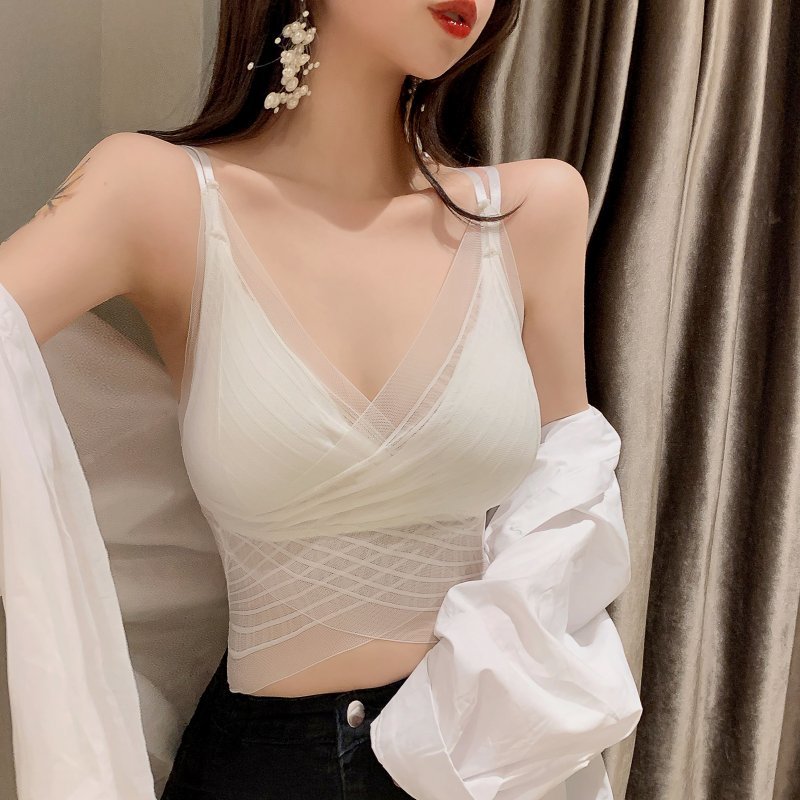 Camis For Women Camisole Sexy Female Crop Tops Lace Backless Tank Top Woman Cute Vest Elegant French Chic Clothes 210515