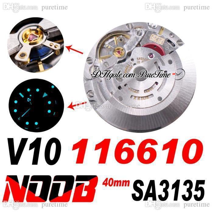 N V10 SA3135 Automatic Mens Watch Ceramics Bezel Black Dial 904L Steel Case And Bracelet Super Edition Blue Hairspring Same Serial Card 1166, Slivery;brown
N V10 SA3135 Automatic Mens Watch Ceramics Bezel Black Dial 904L Steel Case And Bracelet Super Edition Blue Hairspring Same Serial Card 1166, Slivery;brown
