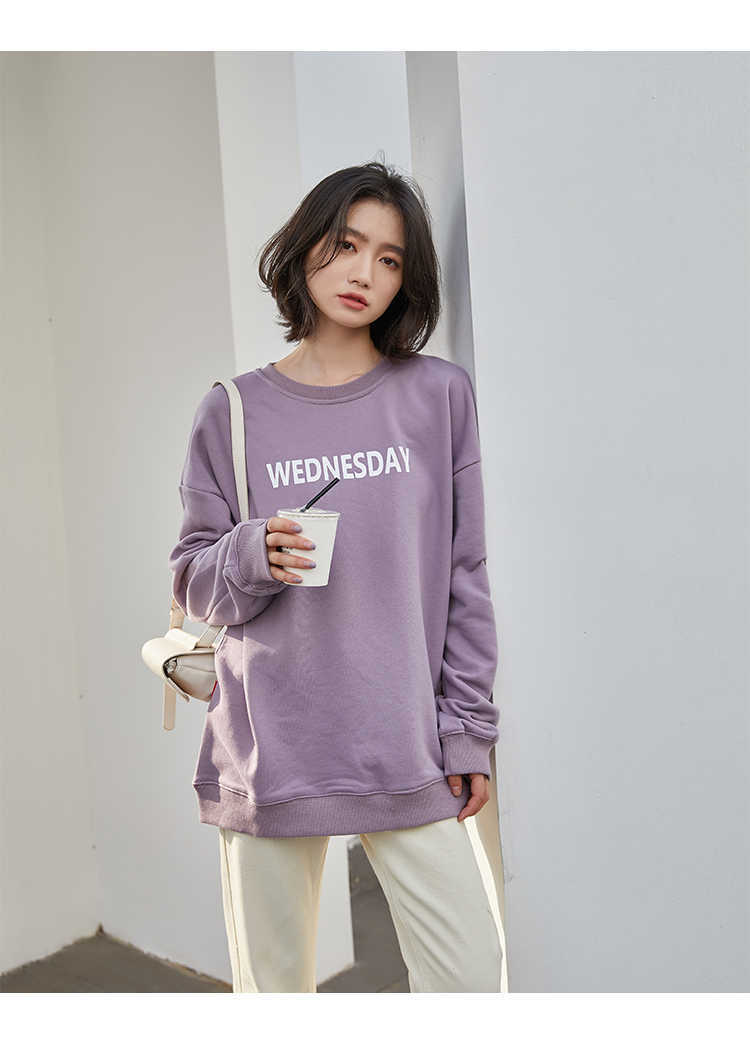 Autumn Ins Japanese Style Outfit Casual Shirt Tops Full Sleeve Regular Length Loose Sweatshirt Cotton CHIC QT203 210609