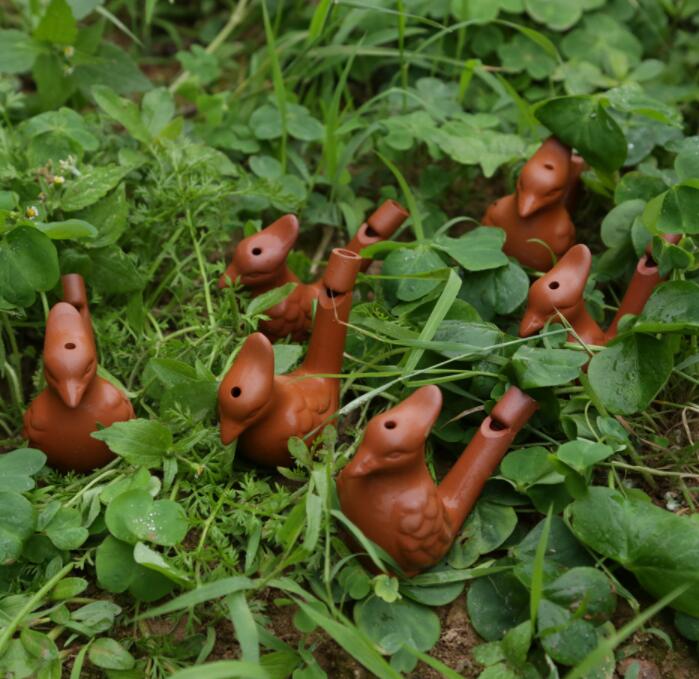 Whistle Vintage Water Bird Arts Crafts Whistles Clay Ocarina Warbler Song Ceramic Chirps Children Bathing Toys GGA2002 Free shipping