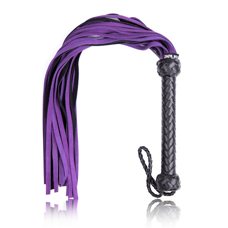 

Supply Premium Suede Flogger Whips for Horse Riding General Cowhide Paddle Whip/Riding