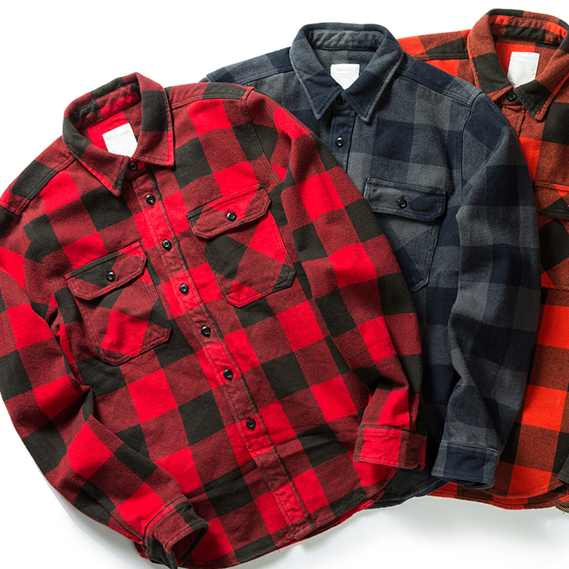 Custom Men's 100% Cotton Men Flannel Plaid Shirt Thick Black Red Retro Autumn Winter Button Down Long Sleeved Vintage, Color 1
Custom Men's 100% Cotton Men Flannel Plaid Shirt Thick Black Red Retro Autumn Winter Button Down Long Sleeved Vintage, Color 1