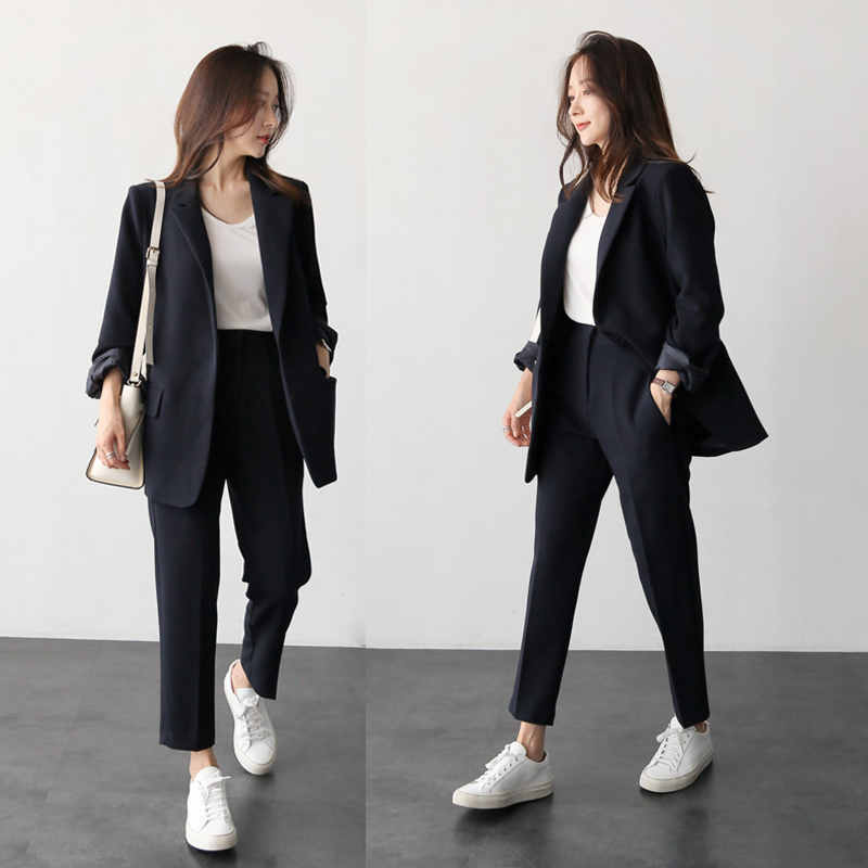 Women Designers Clothes Jacket Dresses Shirt Pants suits elegant woman spring and autumn fashion solid color black office ladies
Women Designers Clothes Jacket Dresses Shirt Pants suits elegant woman spring and autumn fashion solid color black office ladies