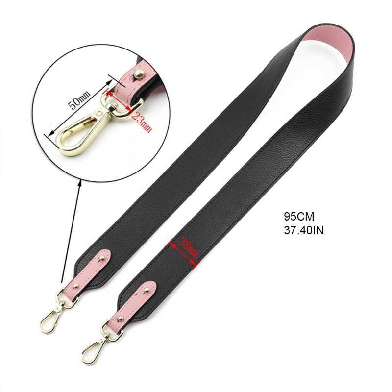 Wide Crossbody Bag Strap Adjustable DIY Replacement PU Leather Shoulder Strap for Handbags Purse Bag Accessories 5 Colors 210624