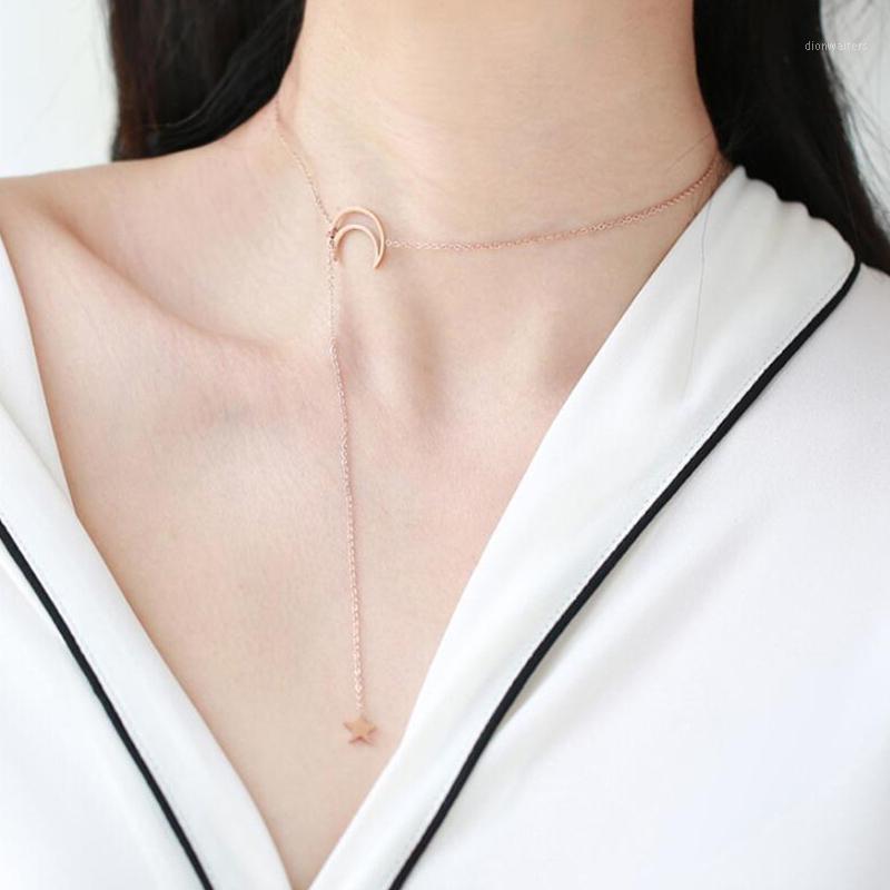 Stainless Steel Double Pendant Long Chain Moon Star Rose Gold Necklace Statement Jewelry Wholesale Chains
Stainless Steel Double Pendant Long Chain Moon Star Rose Gold Necklace Statement Jewelry Wholesale Chains