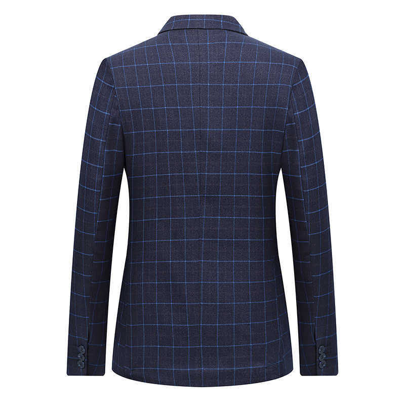 Arrival Plaid Casual Blazer Men Fashion Slim Jacket Suits Masculine Blazer Coat Two-Button Suit Men Formal Suit Jacket 210528