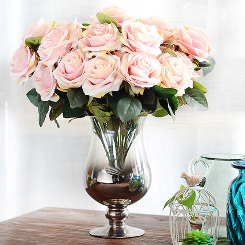 10 Heads Rose Artificia Fower Big Bouquet Sik Fower for Wedding Home Party Decoration Fake Fower Fa Decoration, A-beige
10 Heads Rose Artificia Fower Big Bouquet Sik Fower for Wedding Home Party Decoration Fake Fower Fa Decoration, A-beige
