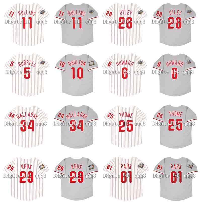 26 2008 Retro 26 Chase Utley Jersey 29 John Kruk 11 Jimmy Rollins 34 Roy Halladay 25 Jim Thome 10 Darren Daulton 6 Ryan Howard 61 Chan Ho Park, As pic
26 2008 Retro 26 Chase Utley Jersey 29 John Kruk 11 Jimmy Rollins 34 Roy Halladay 25 Jim Thome 10 Darren Daulton 6 Ryan Howard 61 Chan Ho Park, As pic