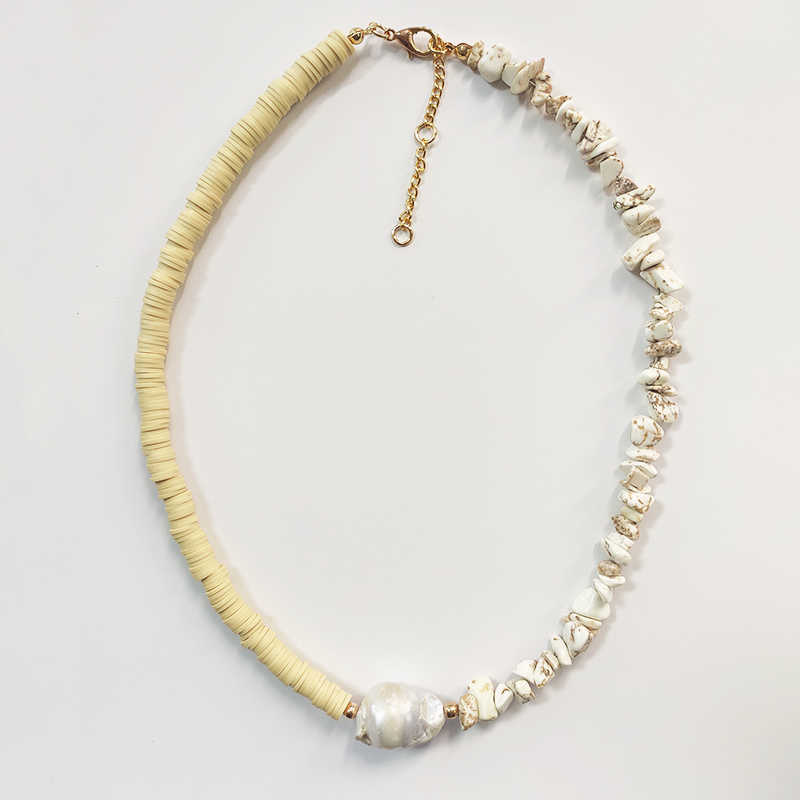 Bohemian Natural Stone Beaded Genuine Necklace Women Fashion Handmade Freshwater Pearl Choker Necklaces Wedding Jewelry
Bohemian Natural Stone Beaded Genuine Necklace Women Fashion Handmade Freshwater Pearl Choker Necklaces Wedding Jewelry
