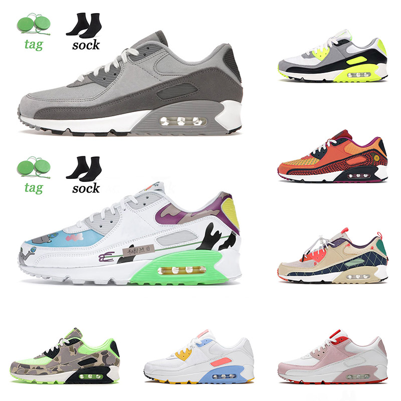 Sports Sneakers NIK Air Max Airmax 90 90s Running Shoes Light Smoke Grey Flyleather Black Turf Orange Moss Green Hyper Raisin Mens Women Tra
Sports Sneakers NIK Air Max Airmax 90 90s Running Shoes Light Smoke Grey Flyleather Black Turf Orange Moss Green Hyper Raisin Mens Women Tra