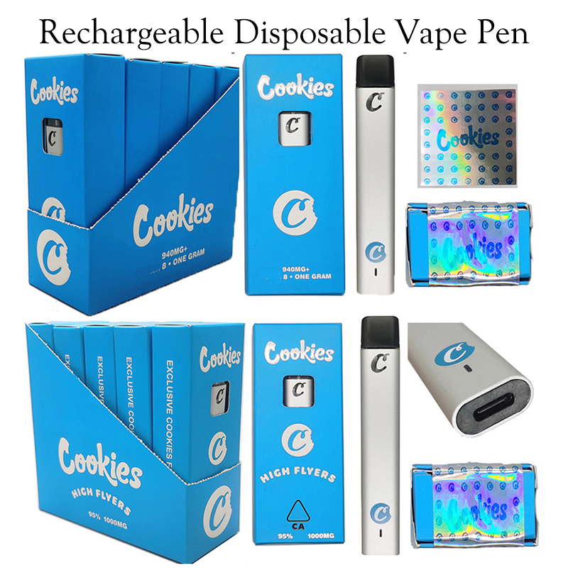 Cookies Disposable Vape Pen High Flyers Packaging 1.0ml Thick Oil Pods E-cigarette Kits Rechargeable Starter Kit Cartridges Empty 240mah Bat
Cookies Disposable Vape Pen High Flyers Packaging 1.0ml Thick Oil Pods E-cigarette Kits Rechargeable Starter Kit Cartridges Empty 240mah Bat