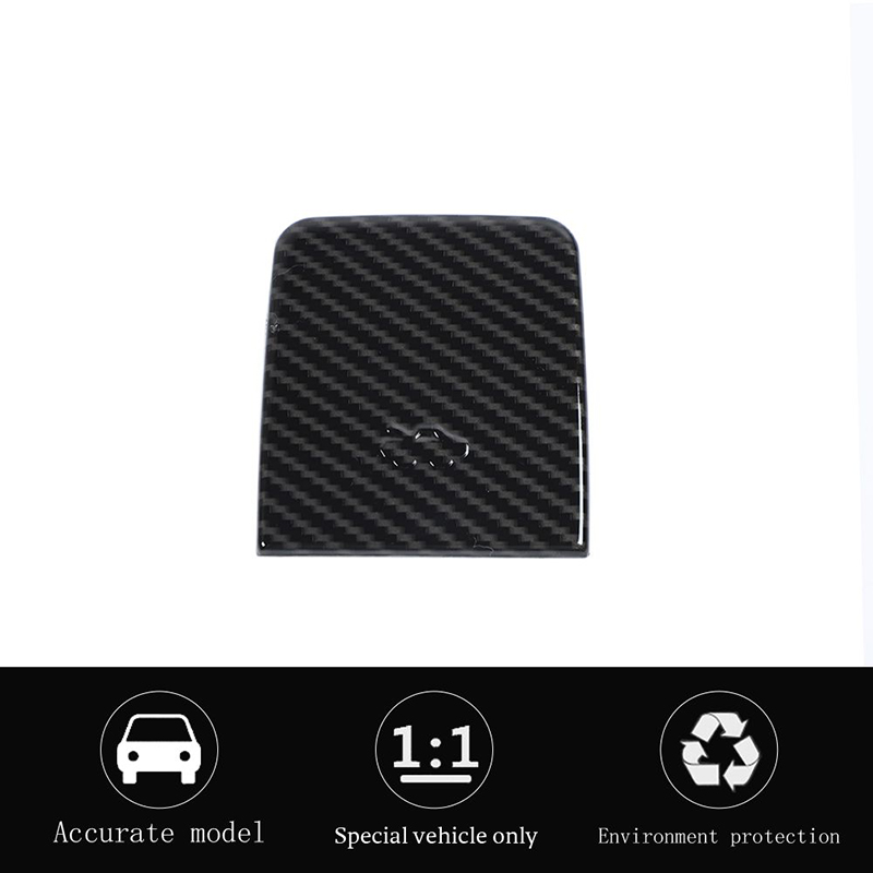 Engine Hood Switch Trim Cover For Chevrolet Silverado /GMC /Sierra 14-18 Carbon Fiber 1PCS