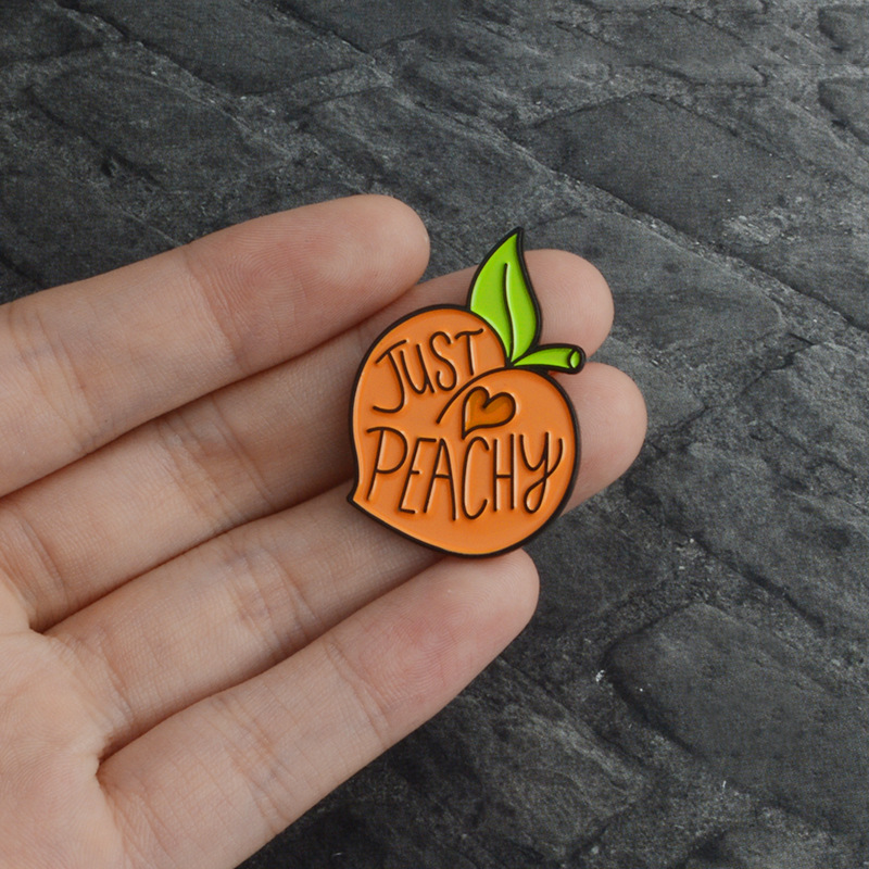 Miss Zoe Cartoon peach enamel pin Fruit peachy badge brooch Lapel pin for Denim coat shirt bag Cute jewelry Gift for girl friend 938 Q2, Gray
Miss Zoe Cartoon peach enamel pin Fruit peachy badge brooch Lapel pin for Denim coat shirt bag Cute jewelry Gift for girl friend 938 Q2, Gray