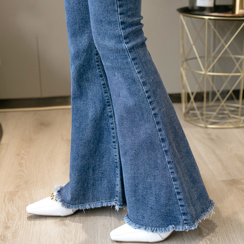 Women's Jeans for The Speaker Autumn Pants High Waist Trousers Slim Slimming Wild Fashion 210514