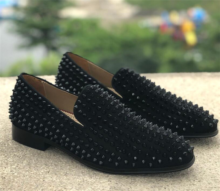 New mens loafers shoes red bottoms black BLUE suede Patent Leather Rivets glitter fashion loafer Dress Wedding Business shoes size 39-47 C3
New mens loafers shoes red bottoms black BLUE suede Patent Leather Rivets glitter fashion loafer Dress Wedding Business shoes size 39-47 C3