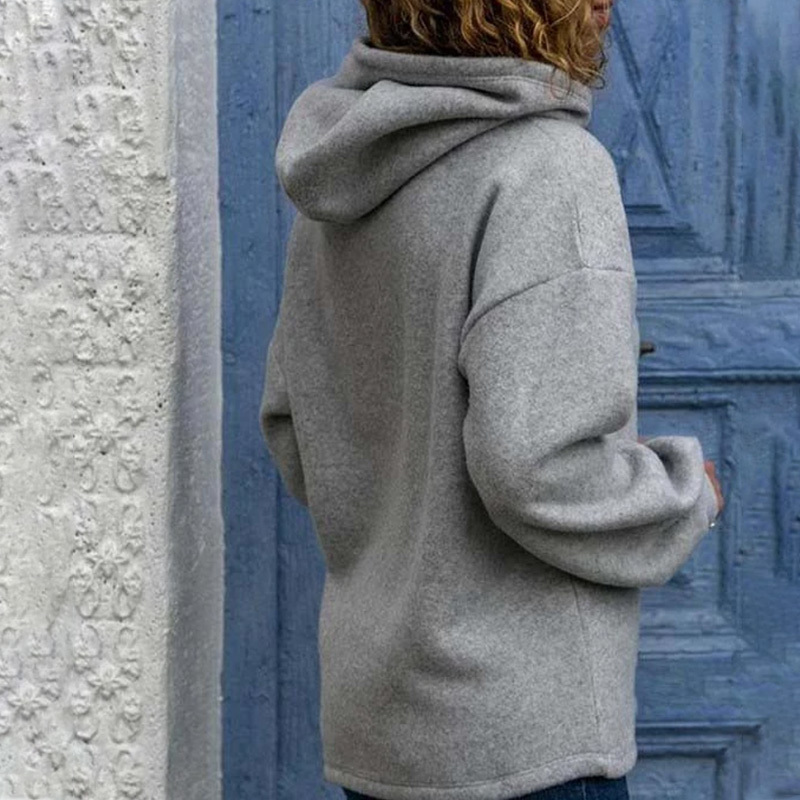 Women's Heart Paw Print Fleece Hoodies Warm Sweatshirts Batwing Sleeve With a Hood Hoodie Female Autumn Fashion Ladies Tops 210524