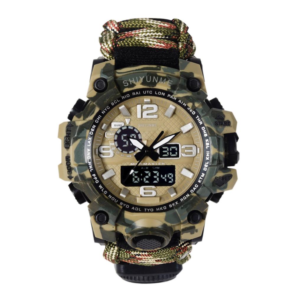 Mens Military Watch have Temperature Measurement Compass Whistling Multifunction Double Display LED Quartz Sports Watches Meng, Red
Mens Military Watch have Temperature Measurement Compass Whistling Multifunction Double Display LED Quartz Sports Watches Meng, Red
