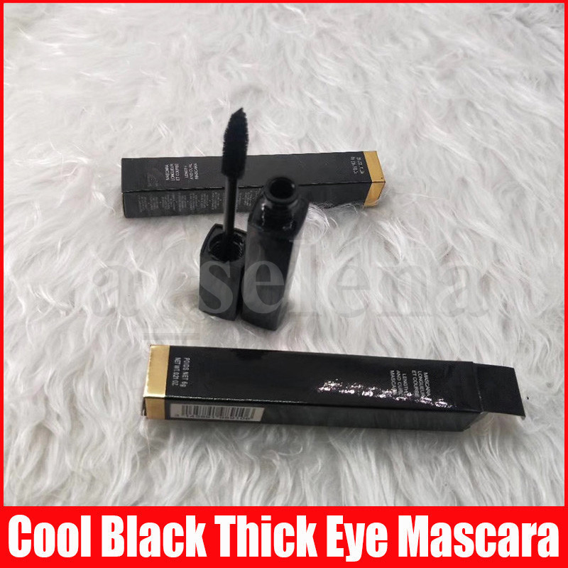 Eye Makeup Length and Curl Waterproof Cool Black Thick Mascara 6g, Black with logo 
Eye Makeup Length and Curl Waterproof Cool Black Thick Mascara 6g, Black with logo