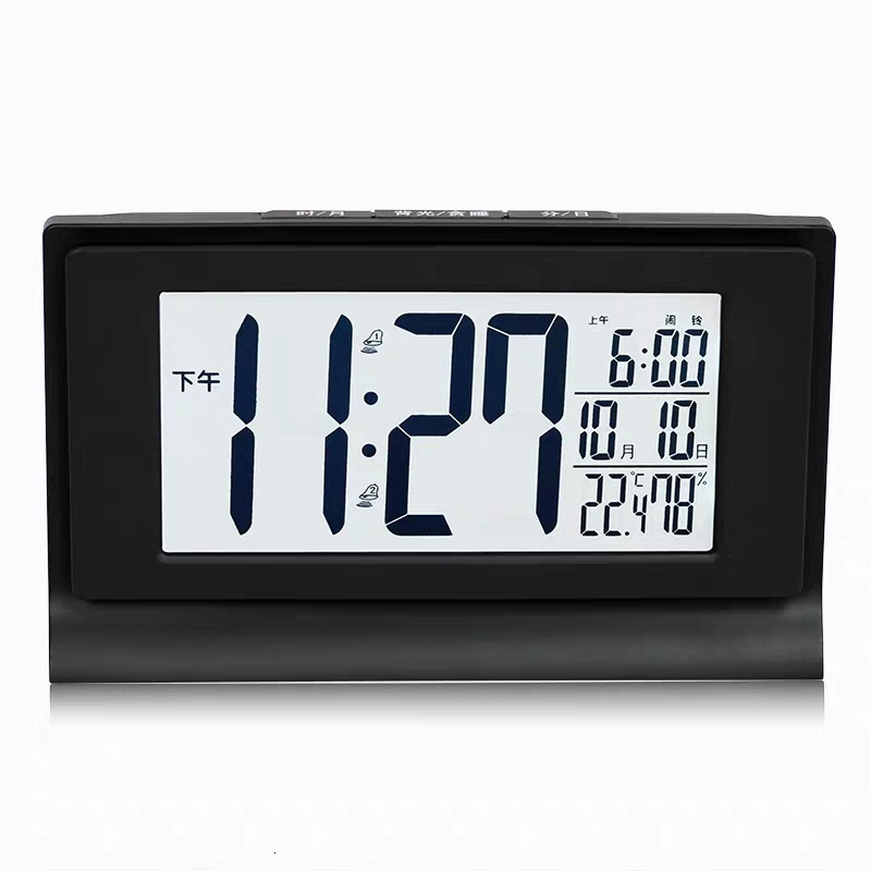 Multifunctional Lcd Luminous Alarm Creative Temperature and Humidity Calendar Light Sensor Electronic Wake-up Clock
Multifunctional Lcd Luminous Alarm Creative Temperature and Humidity Calendar Light Sensor Electronic Wake-up Clock