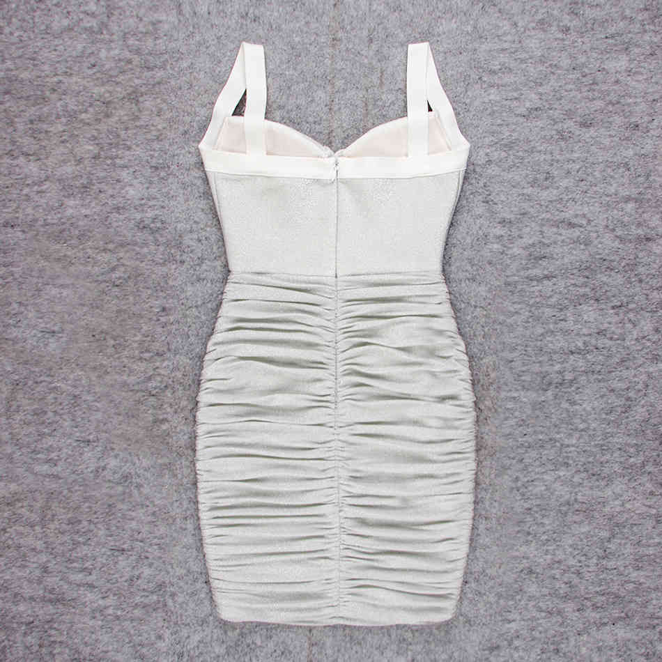 Free Sexy Shiny Dress Women's Summer Strapless Hollow Bodycon Draped Mini Celebrity Club Night Party Vestido 210524