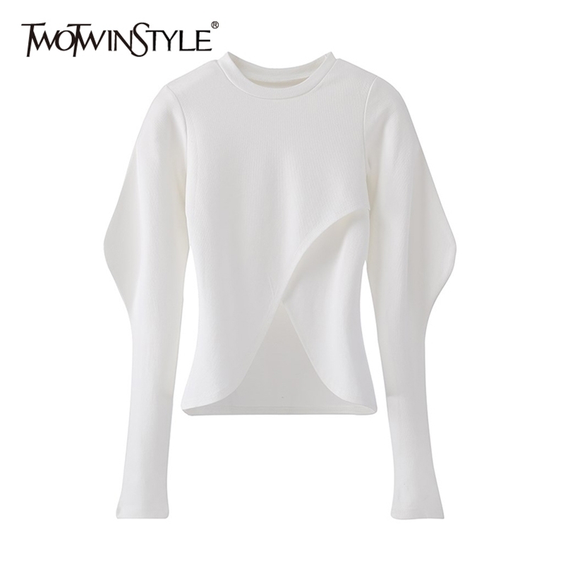 TWOWINSYLE Black Short Shirt For Women O Neck Long Sleeve Vintage Casual Shirts Female Fashion Clothing Spring ide 210524, White
TWOWINSYLE Black Short Shirt For Women O Neck Long Sleeve Vintage Casual Shirts Female Fashion Clothing Spring ide 210524, White
