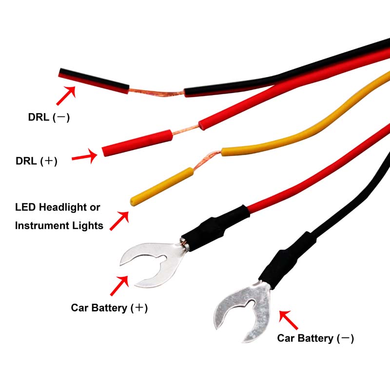 DRL Controllers Car LED Daytime Running Light Relay Harness Dimmer On/Off 12-18V Fog Lights Controller