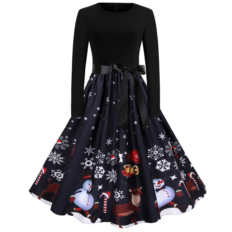 Casual Dresses Elegant Women Christmas Evening Party 50s 60s Vintage Robes Kawaii Snowman Snowflake Candy Print Dress Sashes VestidosCasual, Blue
Casual Dresses Elegant Women Christmas Evening Party 50s 60s Vintage Robes Kawaii Snowman Snowflake Candy Print Dress Sashes VestidosCasual, Blue